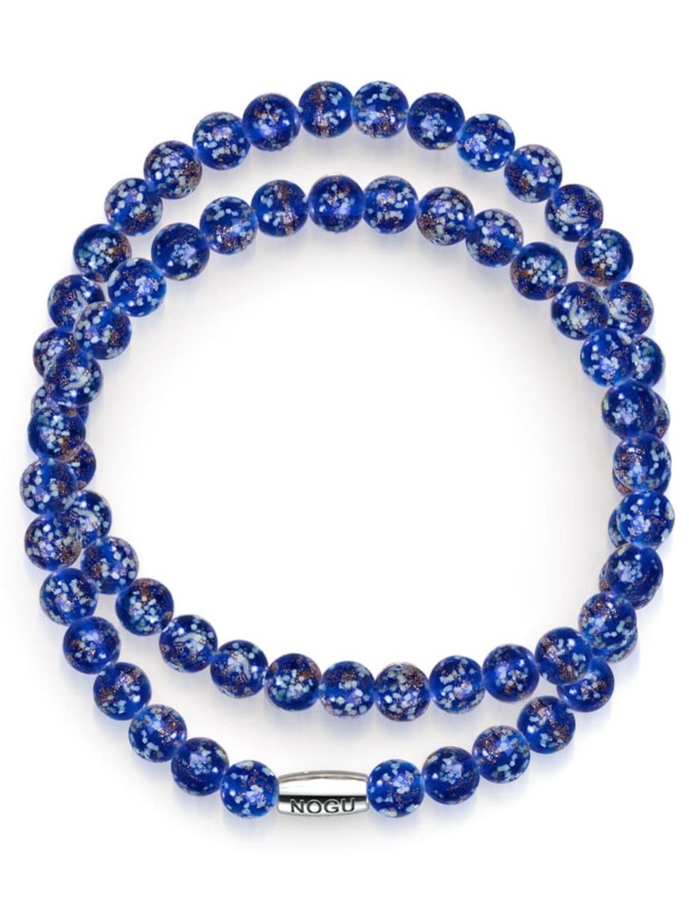 🆕️ NOGU Sapphire .925 Sterling Silver Firefly Glass Wrap Bracelet